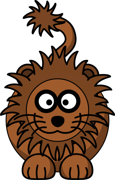 Cartoon lion clipart