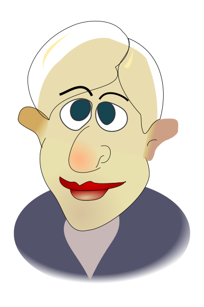 Cartoon man-portre clipart