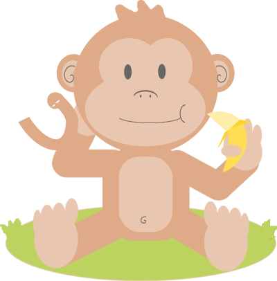Cartoon monkey clipart