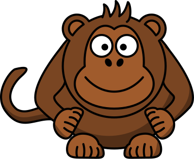 Cartoon monkey clipart