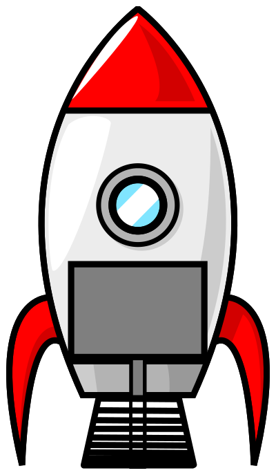 Cartoon Moon Rocket Remix 1 clipart