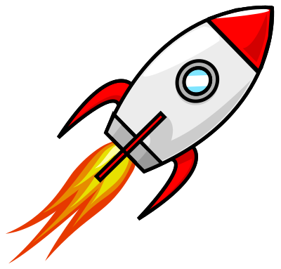 Cartoon Moon Rocket Remix 2 clipart