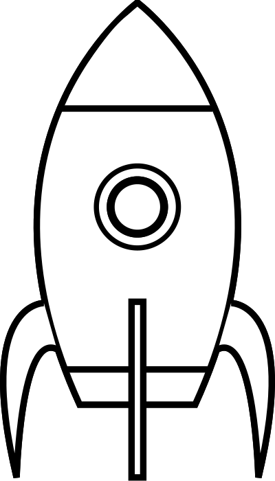 Cartoon Moon Rocket Remix 4 clipart