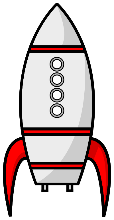 Cartoon Moon Rocket Remix 5 clipart
