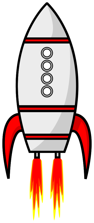 Cartoon Moon Rocket Remix 6 clipart