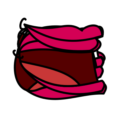 Cartoon mouth template (female) clipart