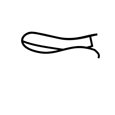 Cartoon mouth template (male) clipart