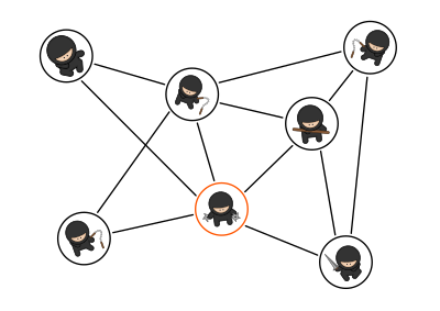 Cartoon Ninja Cloud clipart