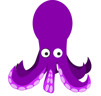 Cartoon Octopus 2 clipart