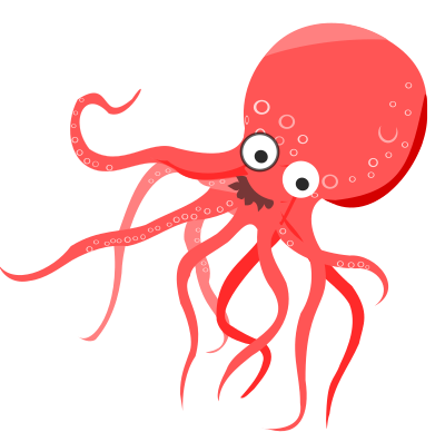 Cartoon Octopus 3 clipart