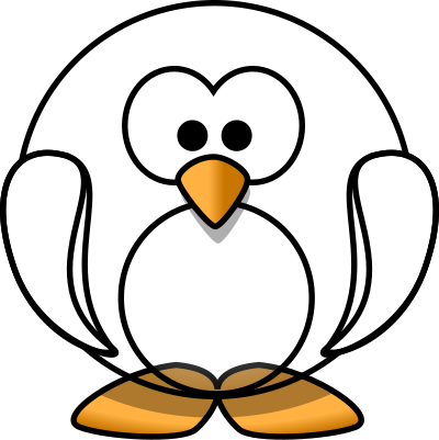 Cartoon penguin 1 clipart