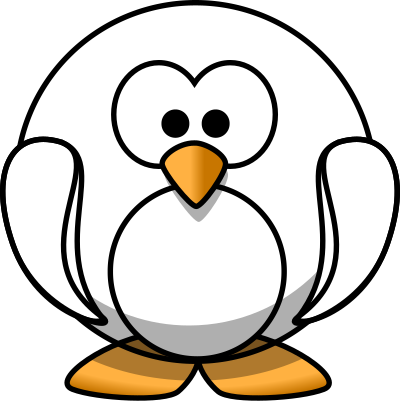 Cartoon penguin clipart