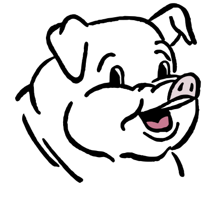 Cartoon Pig Head clipart