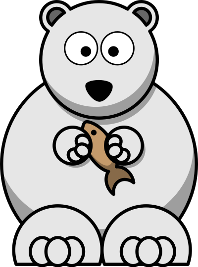 Cartoon Polar Bear clipart