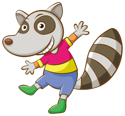 Cartoon Raccoon clipart