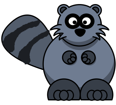 Cartoon Raccoon clipart