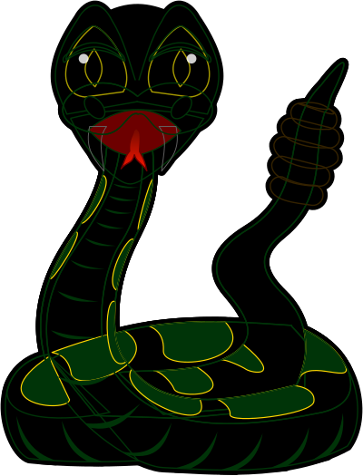 Cartoon Rattlesnake clipart