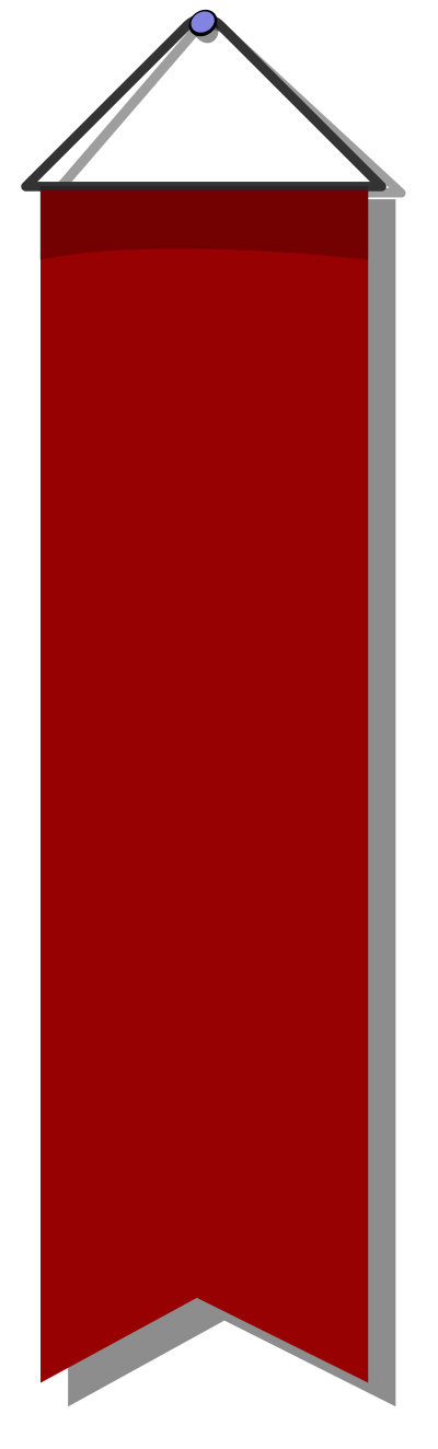 Cartoon red banner clipart