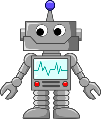 Cartoon robot clipart