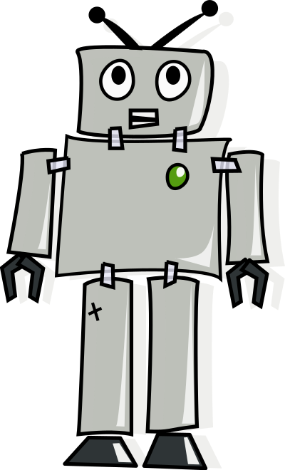 Cartoon robot clipart