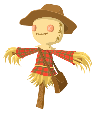 Cartoon Scarecrow clipart