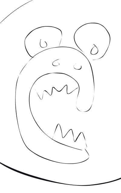 Cartoon screaming monkey clipart