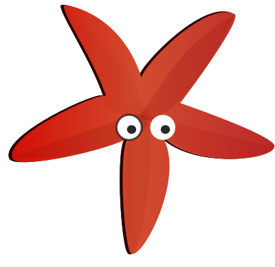 Cartoon Seastar clipart