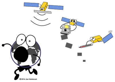 Cartoon Sentinel satellites / parody clipart