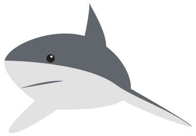 Cartoon Shark 2 clipart