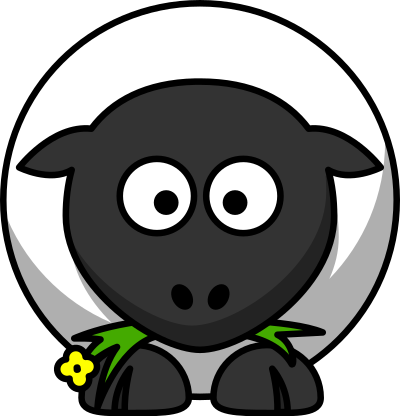 Cartoon sheep clipart