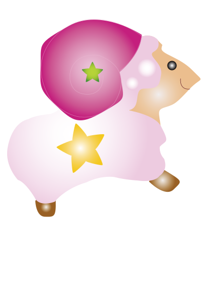 Cartoon sheep clipart