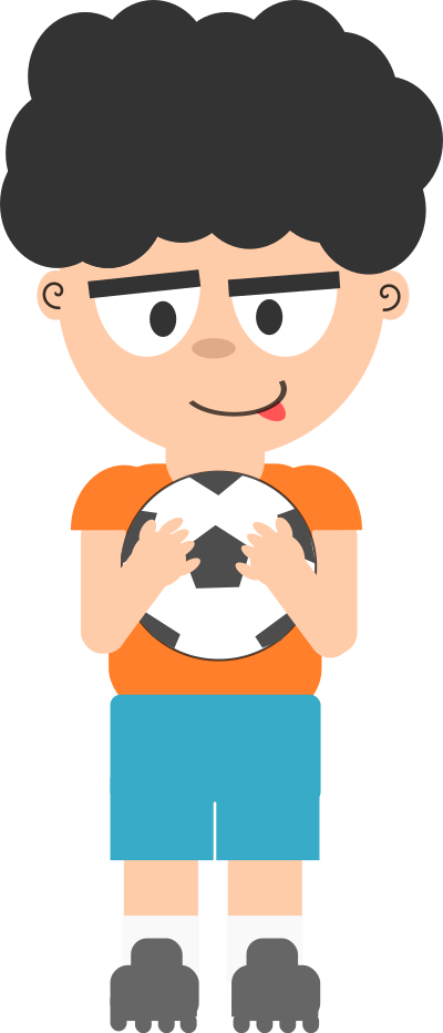 Cartoon soccer guy clipart