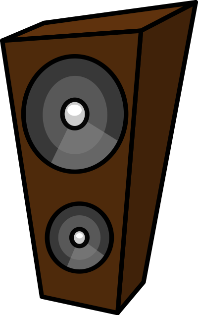 Cartoon speaker remix clipart