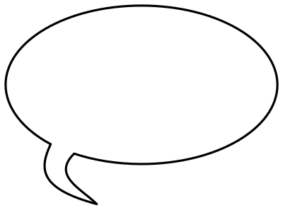 Cartoon Speech Bubble clipart