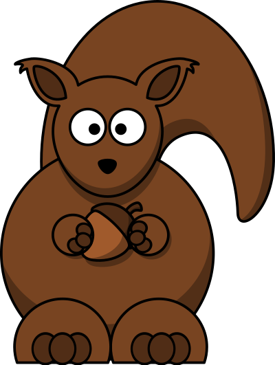 Cartoon squirrel clipart