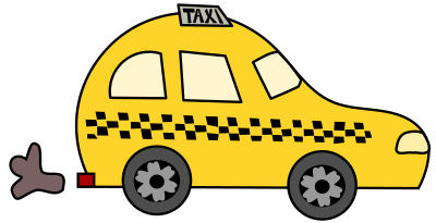 Cartoon Taxi clipart