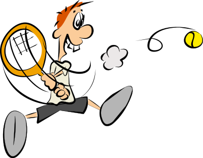 Cartoon Tennis Player clipart