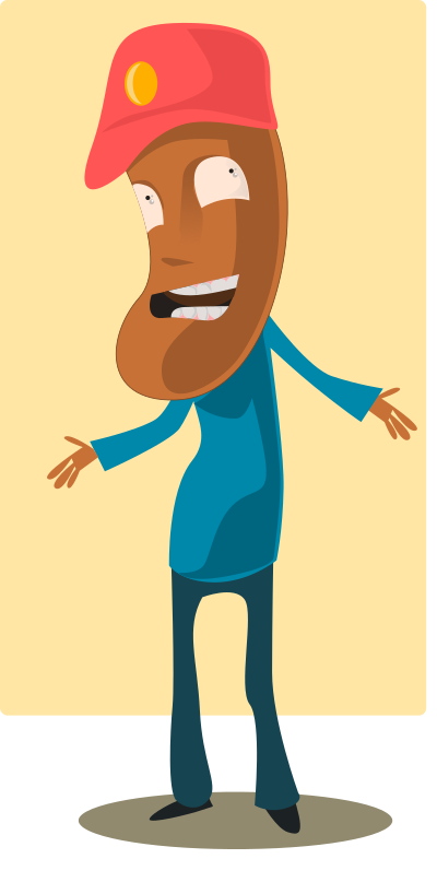 Cartoon Toffee Guy clipart