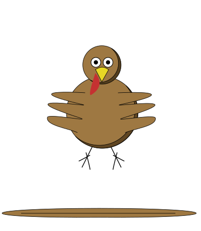 Cartoon turkey clipart