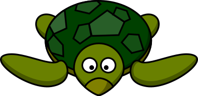 Cartoon turtle clipart