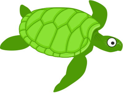 Cartoon turtle 2 clipart