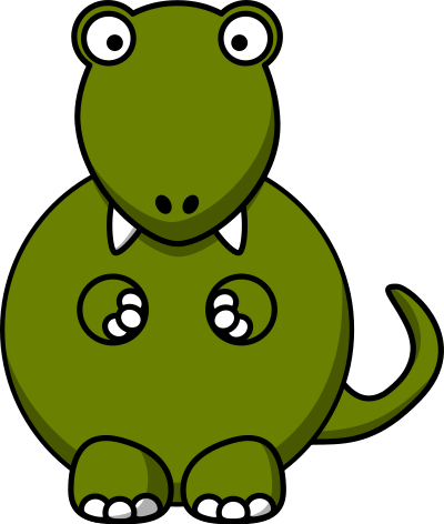 Cartoon tyrannosaurus rex clipart