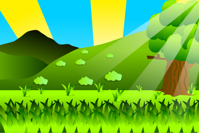Cartoon Valley Background clipart