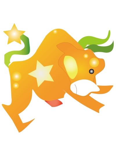 Cartoon vector cow clipart