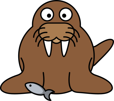 Cartoon Walrus clipart