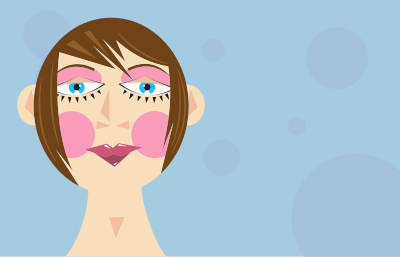 Cartoon Woman Portrait clipart