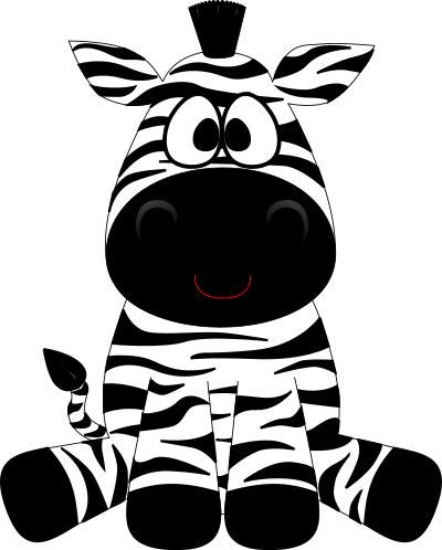 Cartoon Zebra clipart