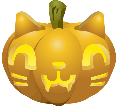 Carved Pumpkins Lit 3 clipart