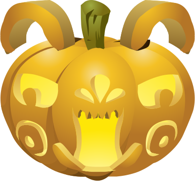 Carved Pumpkins Lit 4 clipart