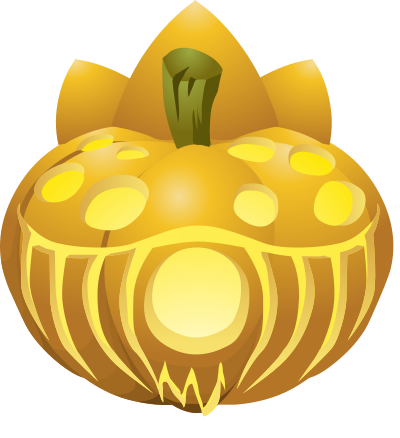 Carved Pumpkins Lit 5 clipart